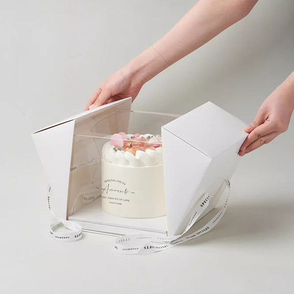 Folio Square Transparent Carrying Cake Box