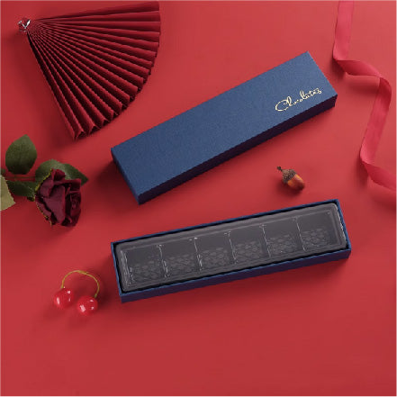 Upper and lower lid chocolate gift box packaging