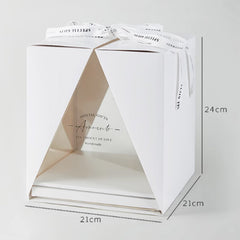 Folio Square Transparent Carrying Cake Box