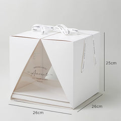 Folio Square Transparent Carrying Cake Box